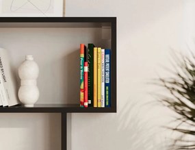 Книжна етажерка Aguero-Тъмно сиво