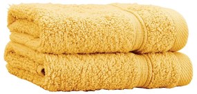 Жълти памучни кърпи в комплект от 2 бр. от тери 30x30 cm Zero Twist – Catherine Lansfield