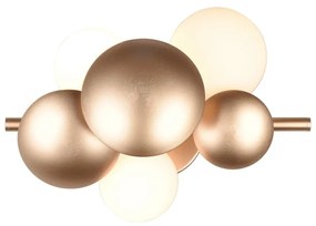 Стенна лампа в златисто-бял цвят Bubble - Trio Select