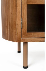 Маса за телевизор от масивно каучуково дърво в естествен цвят 150x55x38 cm Yaz – White Label