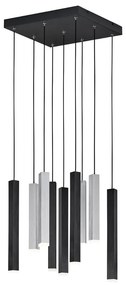 Черно LED висящо осветително тяло с метален абажур Civeto – CINQUE
