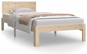 810480 vidaXL Рамка за легло, борово дърво масив, 90х200 см