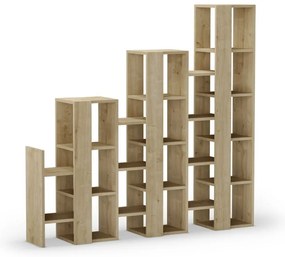 Стелаж от декор от дъб в естествен цвят 158x151 cm Anissa – Marckeric