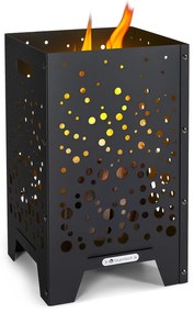 Blumfeldt Bazman Стоманено огнище Стабилен перфориран модел и дъждобран