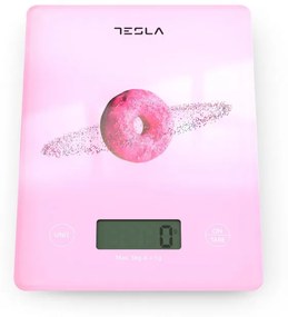 Кухненска везна Tesla KS101P, 5kg, Функция ТАРА, LED дисплей, Розов