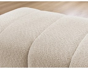 Бежова табуретка от прежда с примки от букле Annecy – Bobochic Paris