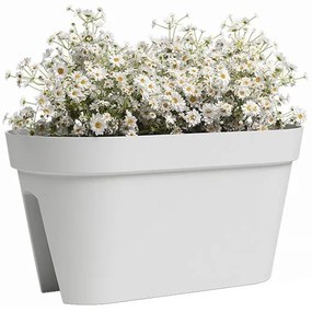 Сандък за цветя за парапети от рециклирана пластмаса 60 cm Capri - Artevasi