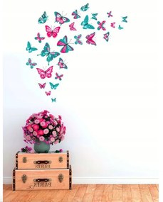 Декоративен стикер за стена Пеперуди 76 x 100 cm