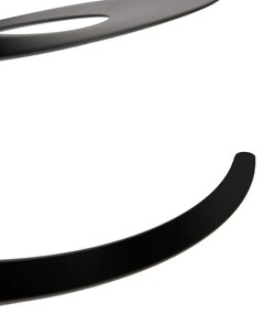 Стъклен абажур черен 20 см - Spiral