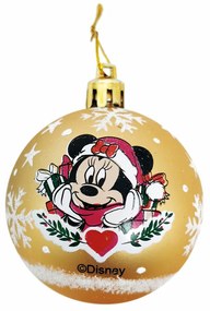 Коледна топка Minnie Mouse Lucky Златен 10 броя Пластмаса (Ø 6 cm)