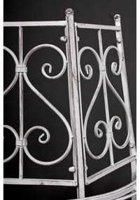 Бяла метална градинска пейка Varda – Garden Pleasure