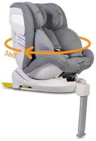 Стол за кола 0-36 кг. с Isofix ADMIRAL CANGAROO - светло сив