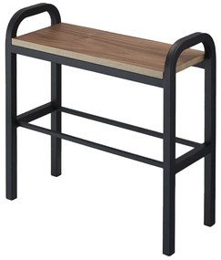 Метална етажерка за обувки в черно-натурален цвят Tower - YAMAZAKI