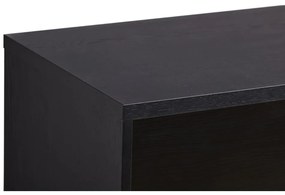 Нисък скрин от дъб в черен цвят 188x75 cm Ende - Woodman