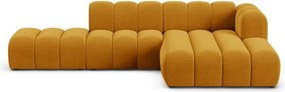 Жълт ъглов диван (десен ъгъл) Lupine – Micadoni Home