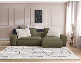 Зелен ъглов диван от изкуствена кожа (променлив) Boheme – Bobochic Paris