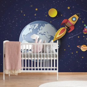 Самозалепващ тапет – Ура в космоса