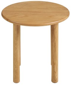 Кръгла странична масичка от масивен дъб ø 40 cm Jena – House Nordic