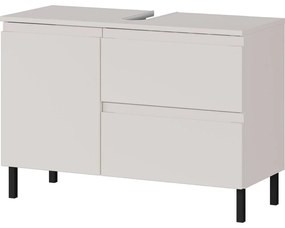 Кремав нисък шкаф за мивка 80x56 cm Salinas – Germania
