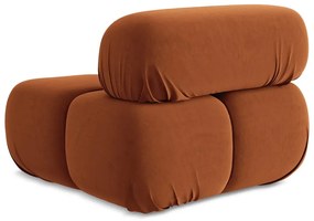 Оранжев кадифен модул за диван (среден модул) Lokua – Makamii