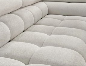 Кремав разтегателен ъглов диван с място за съхранение от букле (десен ъгъл L форма) Ferucce – ELTAP