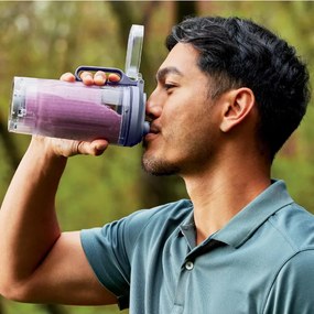 Преносим блендер Ninja Blast Max BC251EULD, 14.4W, 11.1V, 570 мл, 19000 об/мин, Трошене на лед, До 25 цикъла, Без BPA, Лилав