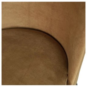 Кадифени трапезни столове в комплект 2 бр. в цвят горчица Vogue – WOOOD