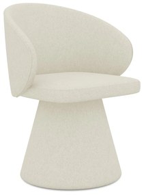 Кремав тапициран трапезен стол Uala – Makamii