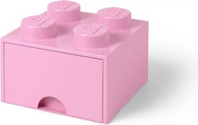 Светлорозова квадратна кутия за съхранение - LEGO®