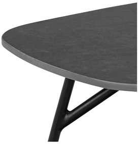 Черна масичка за кафе с керамичен плот 60x120 cm Caracas – Actona