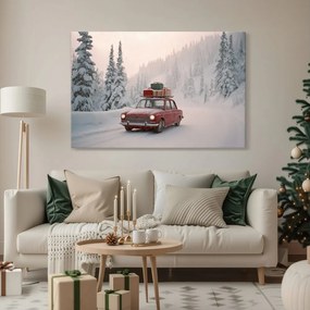 Картина на платно – Коледна кола на сбъднати желания