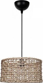Таванна лампа Montela TopMebel E27 с въже в натурален цвят Ø30x70cm