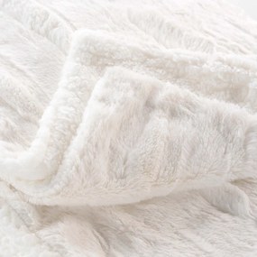 Кремаво одеяло от микроплюш 180x220 cm Foxy – douceur d'intérieur