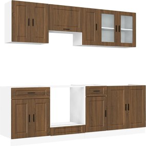 3314848 vidaXL Комплект кухненски шкафове от 8 части Kalmar, инженерно дърво
