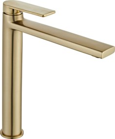 Смесител за мивка Rea Verso Brush  Gold high