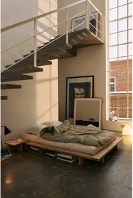 Нощно шкафче от масивен бор в естествен цвят Japan – Karup Design