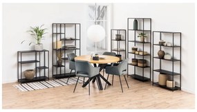 Черна метална библиотека 70x185 cm Newcastle – Actona