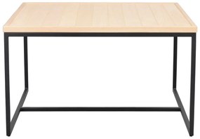 Масичка за кафе с дъбова дървена плоскост в естествен цвят ø 80 cm Deerfield – Rowico