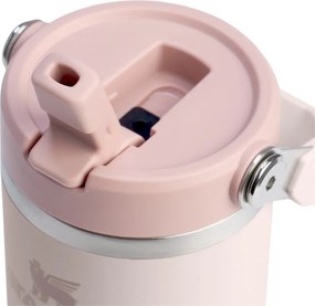 Светлорозов термос от неръждаема стомана 410 ml IceFlow™ Flip Straw 2.0 Tumbler Rose Quartz – Stanley