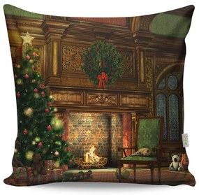 Възглавница с коледен мотив Eve, 43 x 43 cm - Gravel