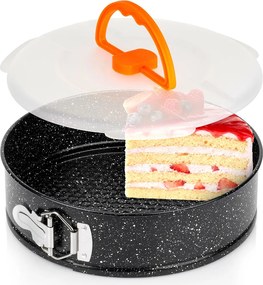 Форма за торта с подвижно дъно 24см и практичен капак за пренасяне и съхранение