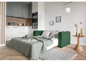 Тъмнозелен разтегателен диван 168 cm Lucky Lucy - Miuform