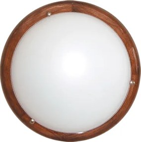 Плафониера ДЪРВО КРЪГ, ø400, орех, 2xE27