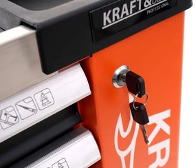 Работна количка за инструменти 258бр. - 7 чекмеджета KD1067