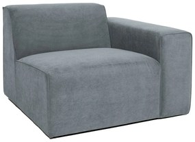 Сив модулен диван от рипсено кадифе (десен ъгъл) Sting – Scandic