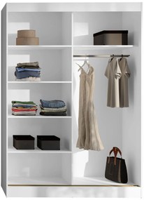 Гардероб Модин плъзгащ-бял-дължина: 150 см