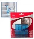 Primanova - Комплект пластмасови закачалки за хавлии 4бр. сини PN-(M-B22-23)