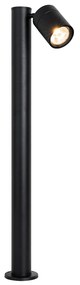 Свободностояща лампа за външен монтаж черна 80 cm AR70 Регулируема IP44 - Solo