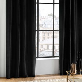 Черно перде от микросатен 140x240 cm Shana – douceur d'intérieur