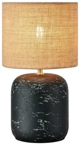 Настолна лампа с абажур от юта в черен и естествен цвят (височина 32,5 cm) Montagna - Markslöjd